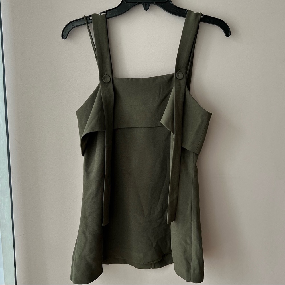 C/meo Collective khaki blouse. Size M